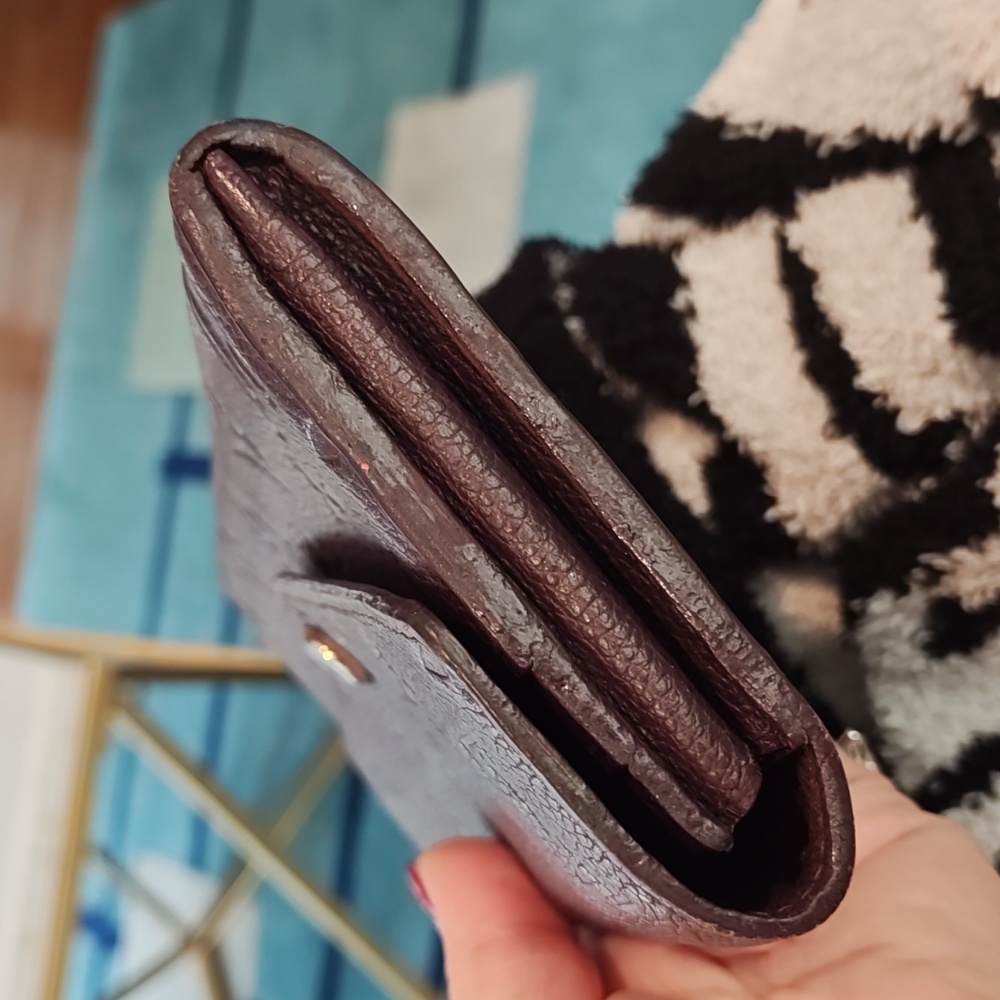 Louis Vuitton Dark Brown Embossed Wallet - Picture 4 of 14